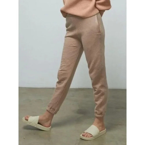 NWOT Lunya Restore Double Faced Pant in Otium Tan Heather-sz Large - Picture 2 of 12